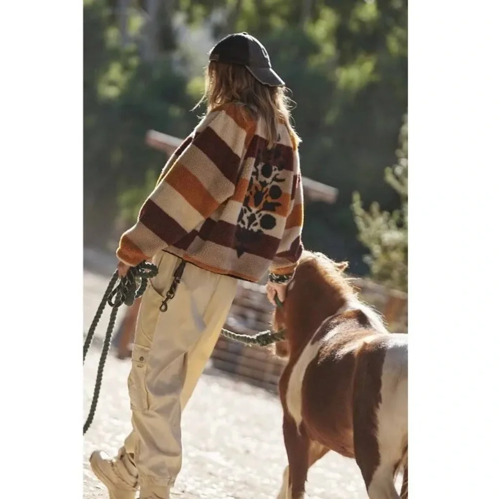 NEW Free People Rocky Ridge Fleece Jacket - Picture 7 of 15